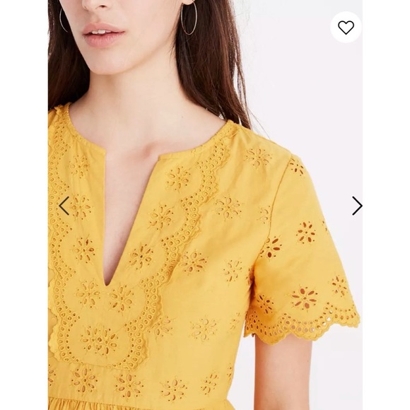 Never worn Madewell Scalloped Eyelet Midi Dress - Picture 5 of 6